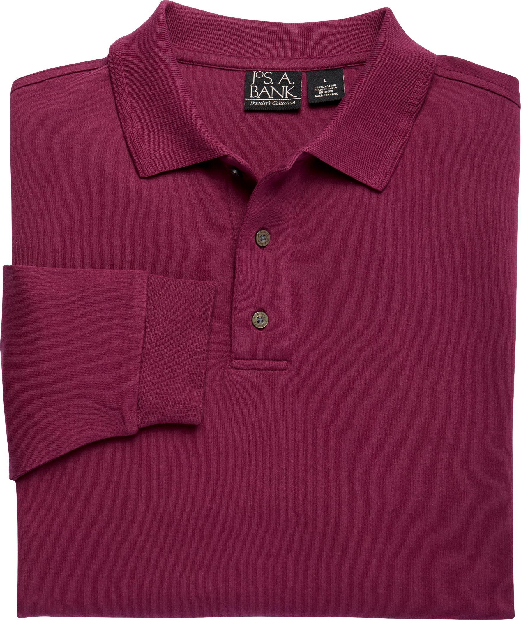 Jos. A. Bank Cotton Traveler Collection Traditional Fit Longsleeve