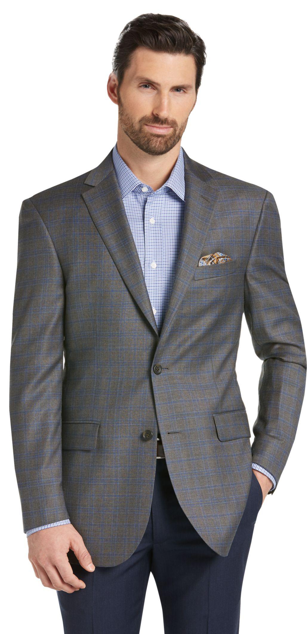 Lyst - Jos. A. Bank Reserve Collection Tailored Fit Plaid Sportcoat in ...