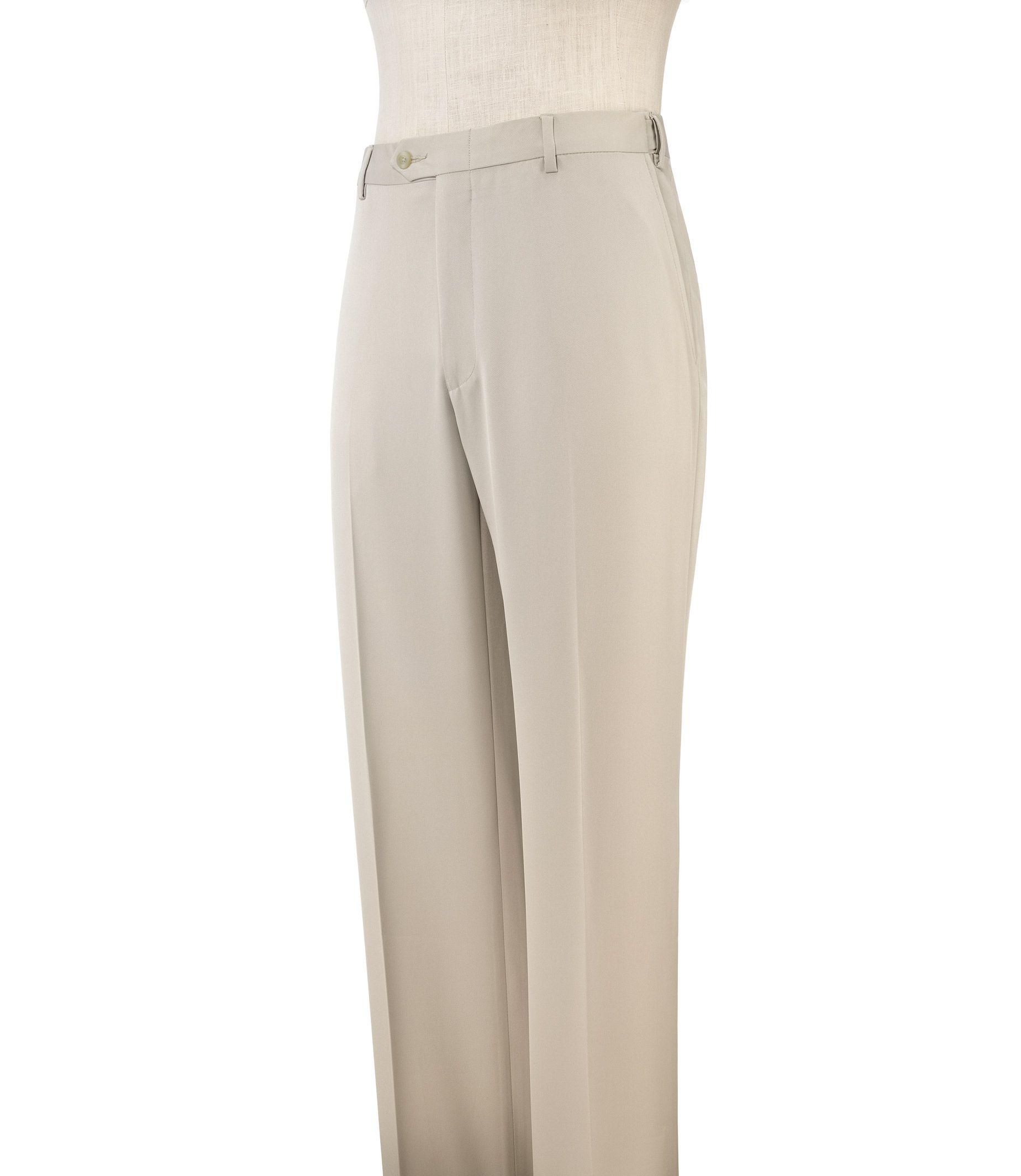 Lyst - Jos. A. Bank David Leadbetter Tailored Fit Flat Front Golf Pants ...