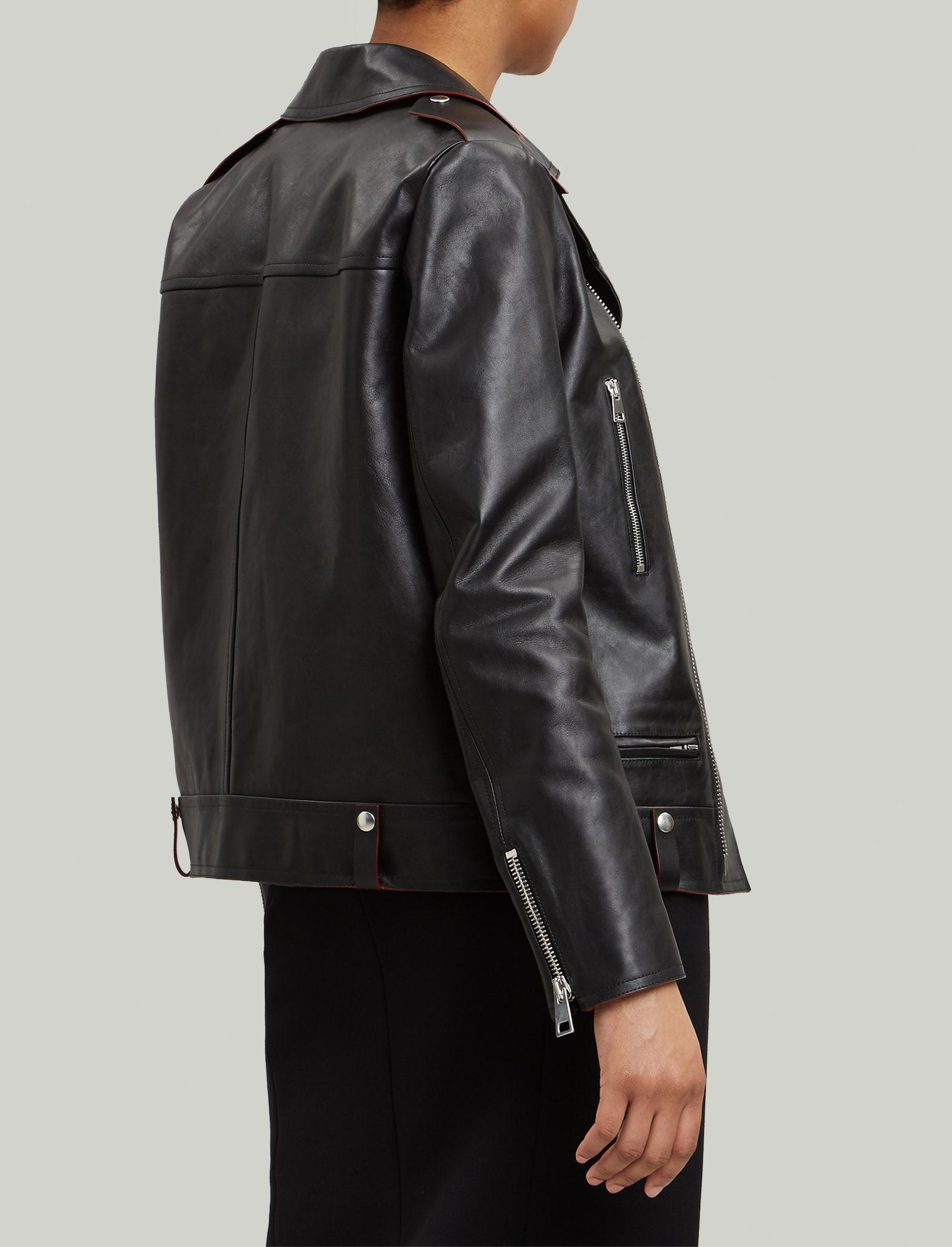 JOSEPH Ryder Biker Leather Jacket in Black - Lyst