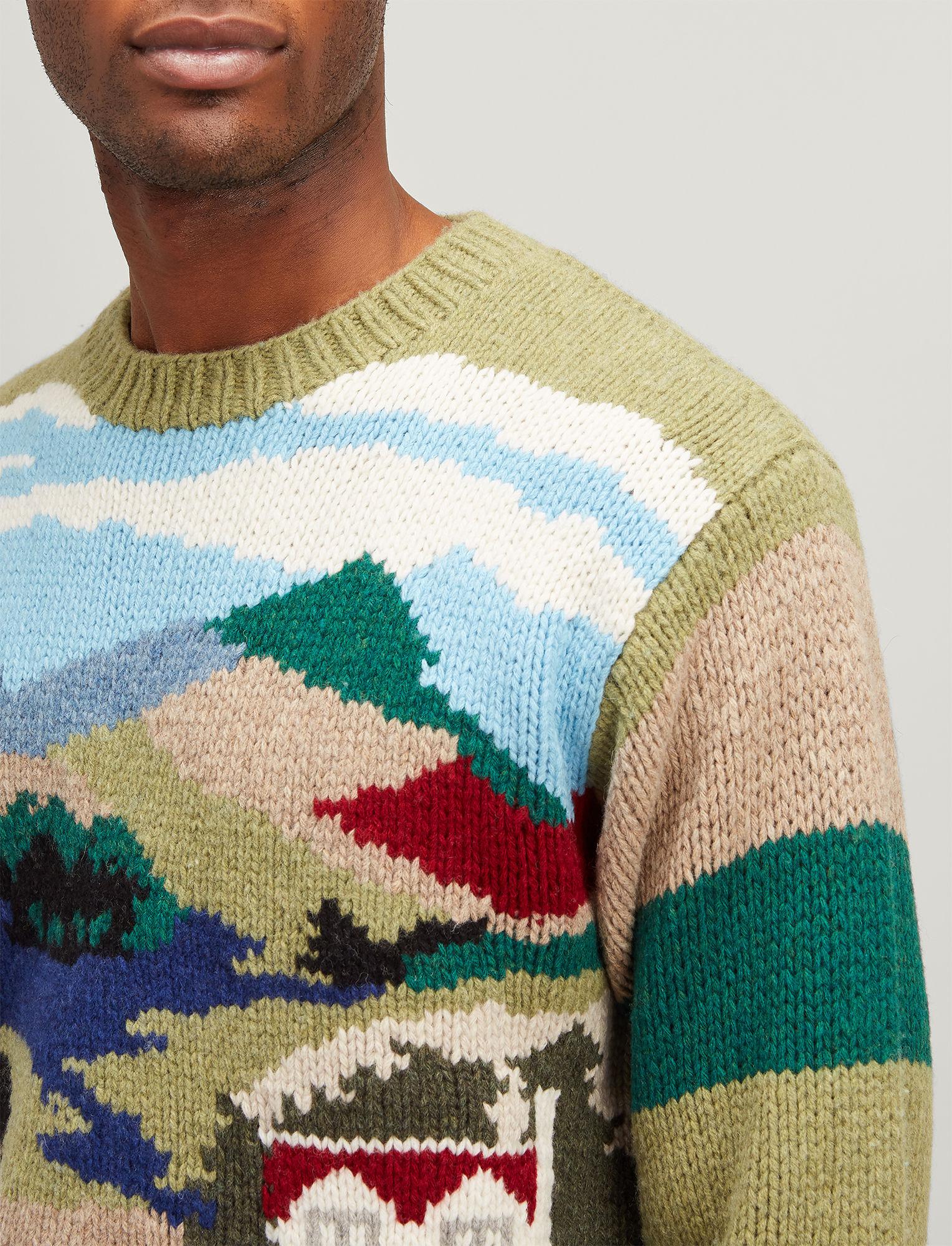 supreme landscape hooded sweatshirt multicolor