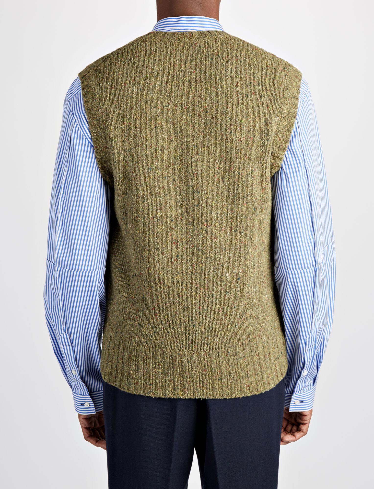 Lyst - Joseph Shetland Knit V Neck Sleeveless Sweater in Green for Men