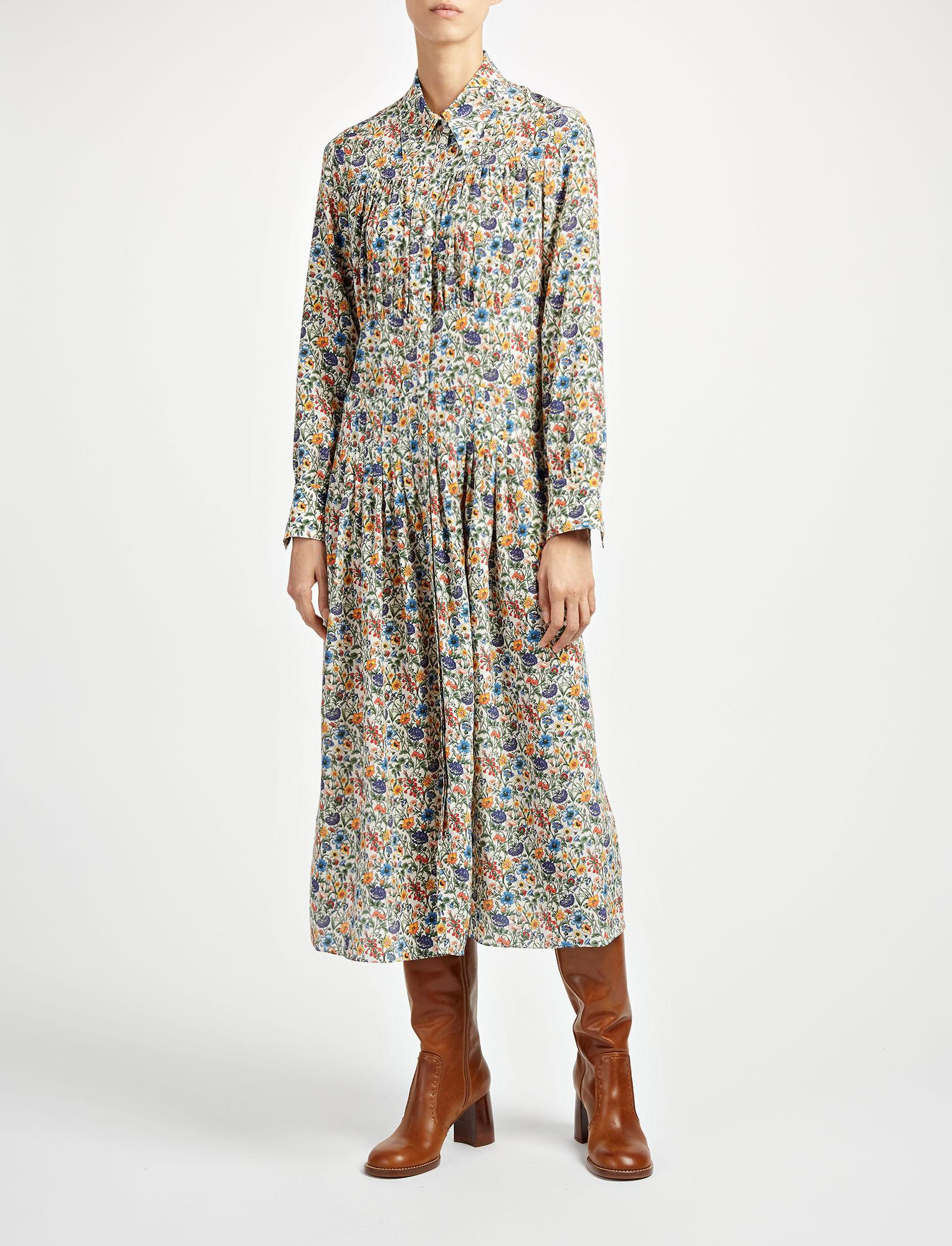 JOSEPH Silk Liberty Print Josie Dress - Lyst