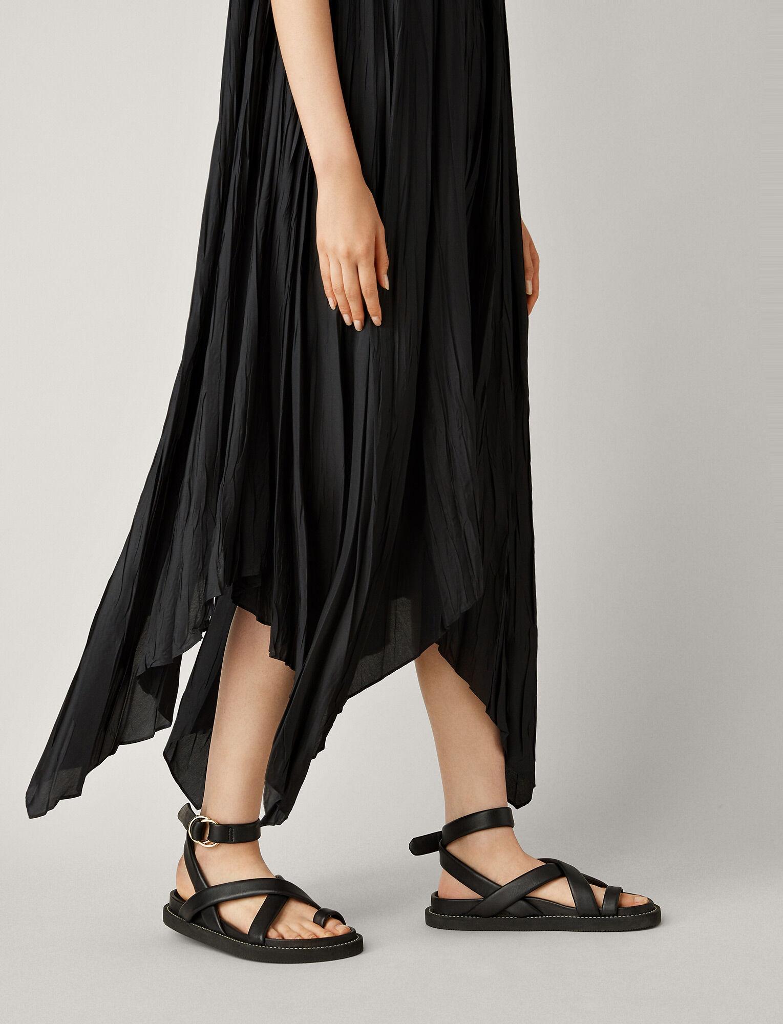 JOSEPH Jazal Leather Sandal in Black | Lyst Australia