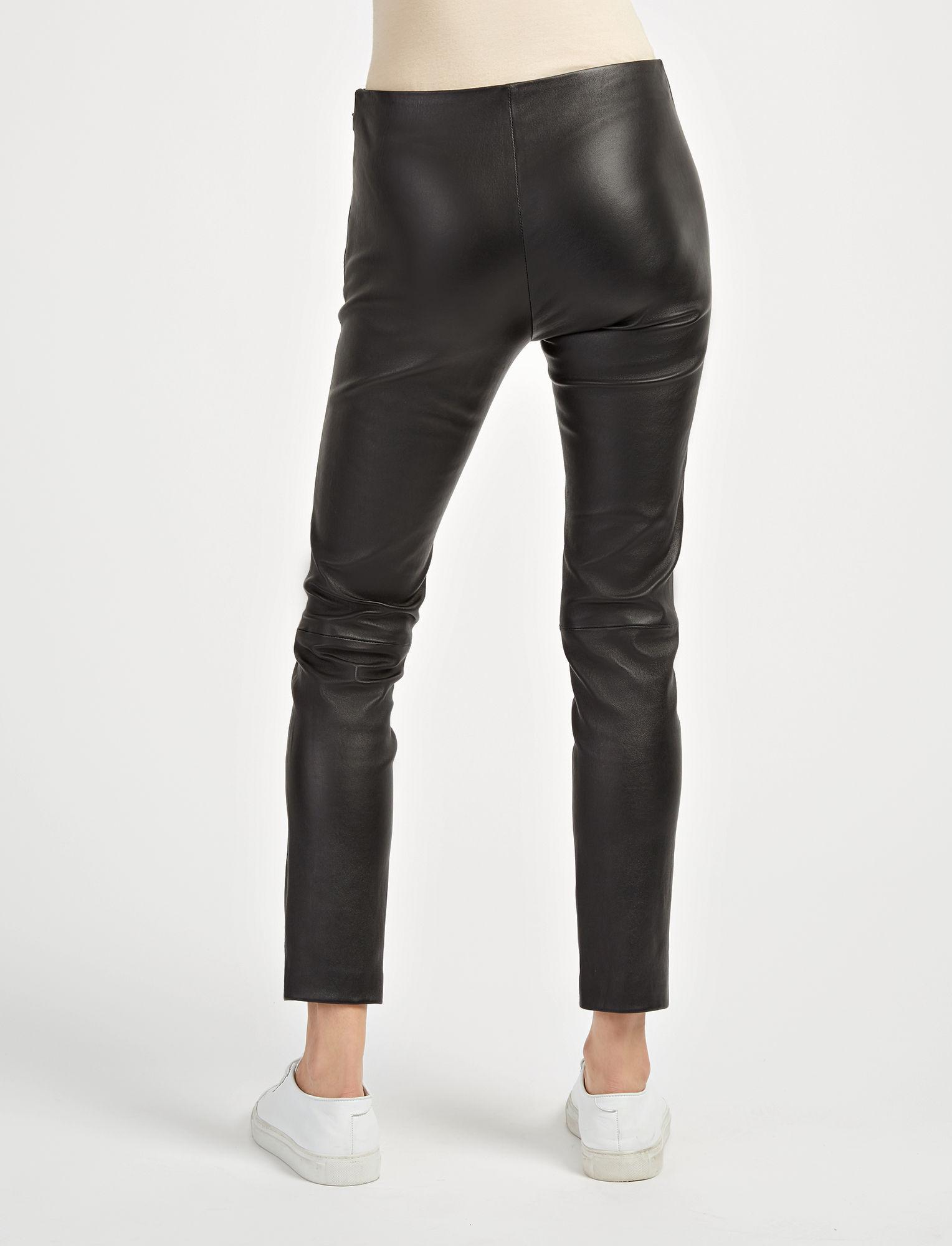 JOSEPH Leather Stretch Lenny Trousers 