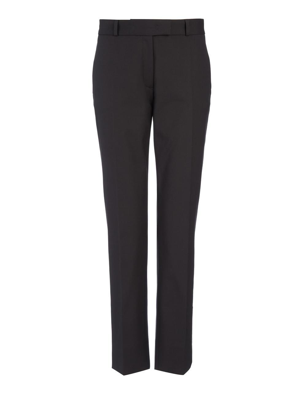 Joseph New Cotton Compact Bing Court Trouser in Black | Lyst