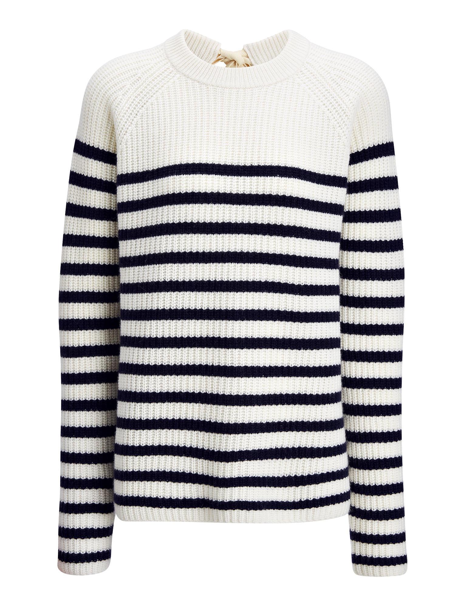 Lyst - Joseph Sailor Stripe Cashmere Sweater in Blue