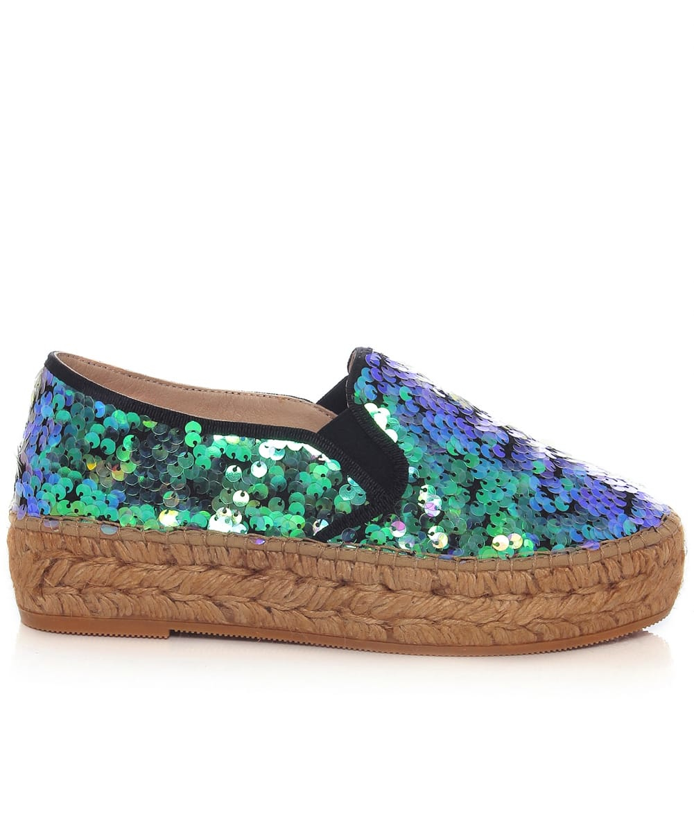 sequin espadrilles shoes