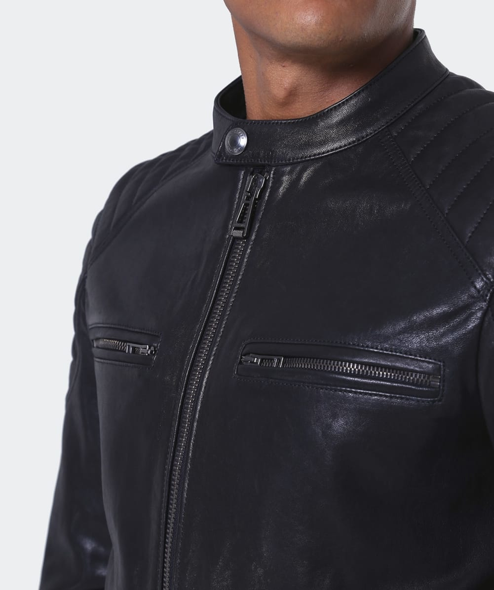 Belstaff Stoneham Leather Jacket in Black for Men - Lyst