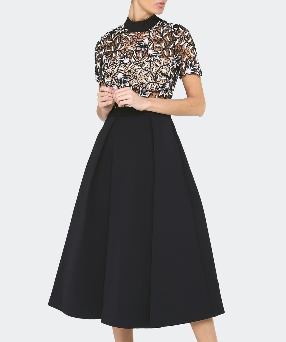 self portrait nightshade midi dress