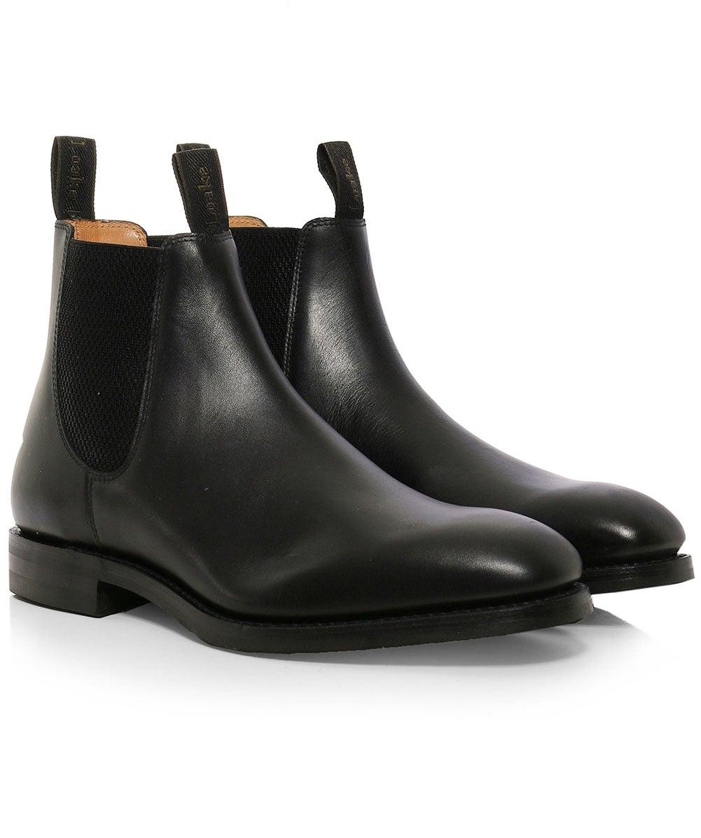Loake Leather Chatsworth Chelsea Boots in Black for Men | Lyst