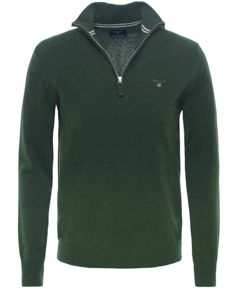 gant half zip lambswool jumper