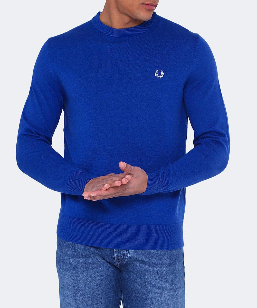 blue fred perry jumper