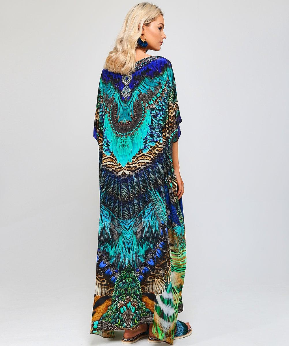 peacocks kaftan