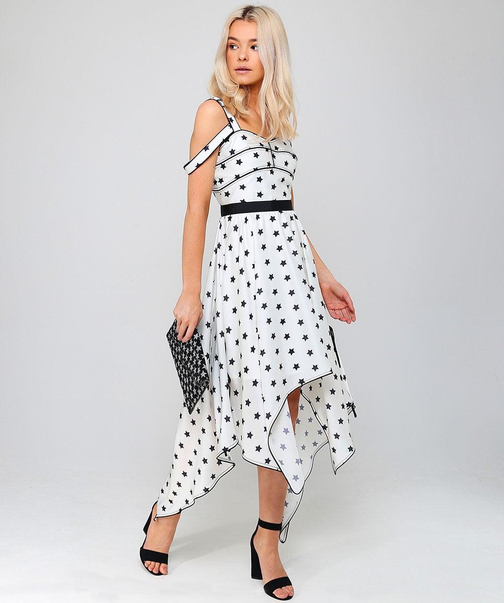 self portrait star handkerchief dress