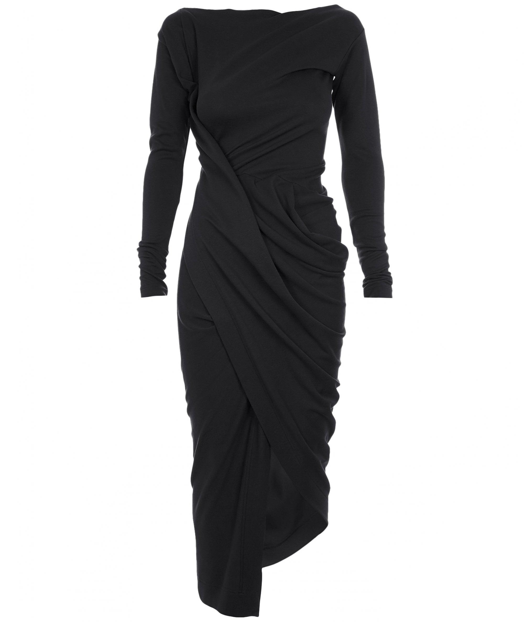 Vivienne Westwood Anglomania Synthetic Long Sleeve Vian Dress in Black ...