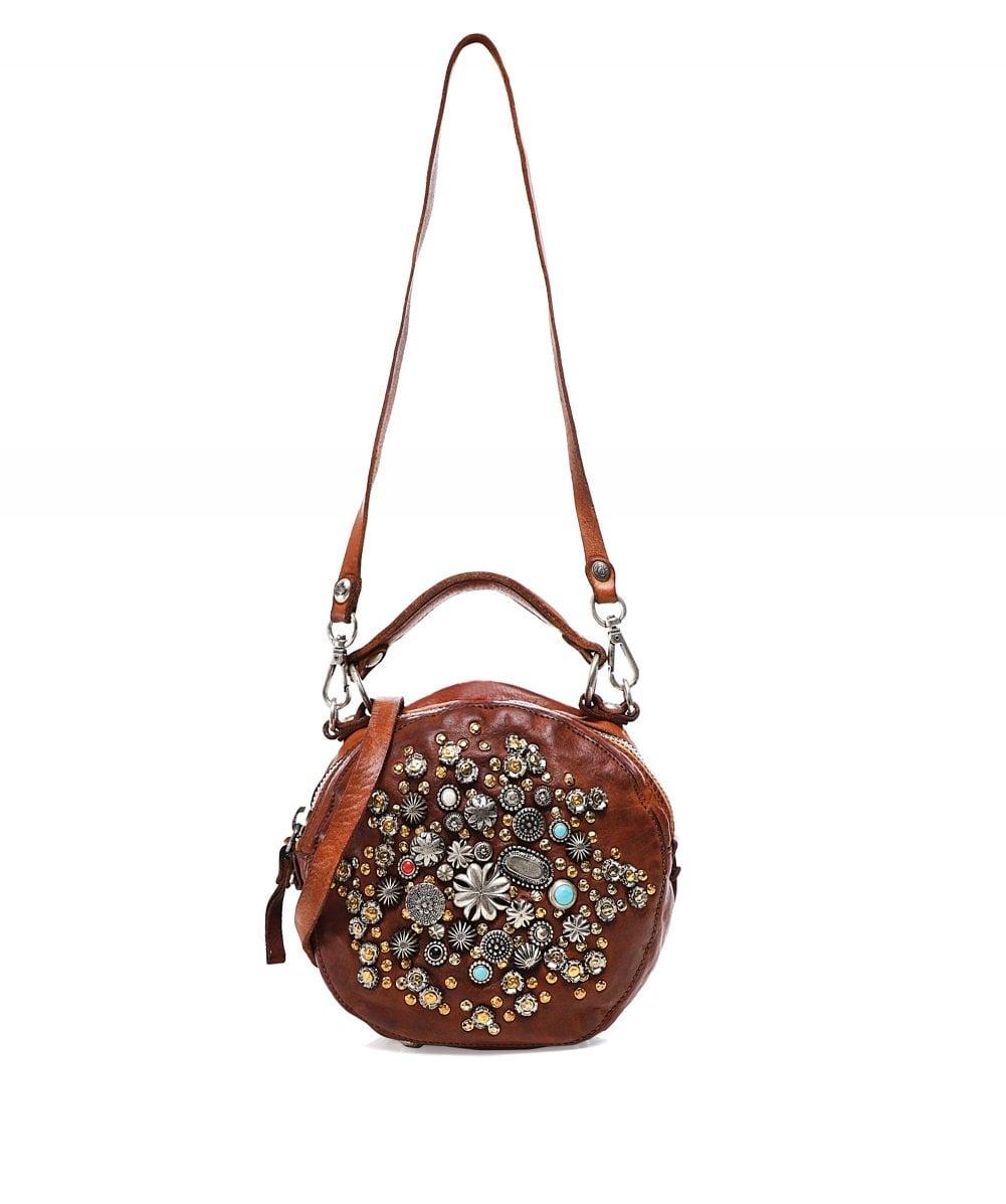 Campomaggi Round Leather Crossbody Bag in Brown - Lyst