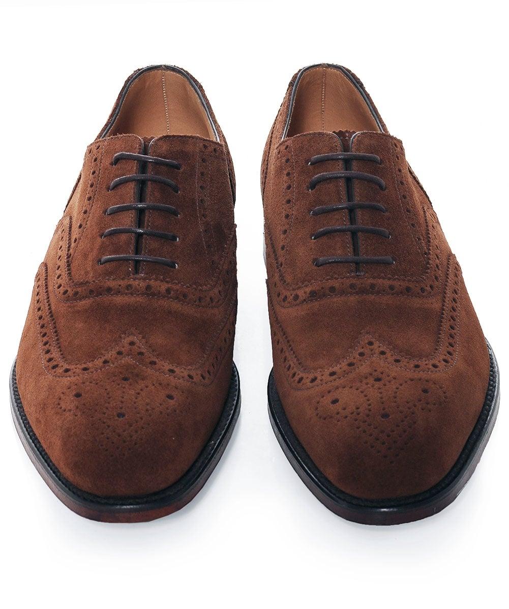 brown suede brogues