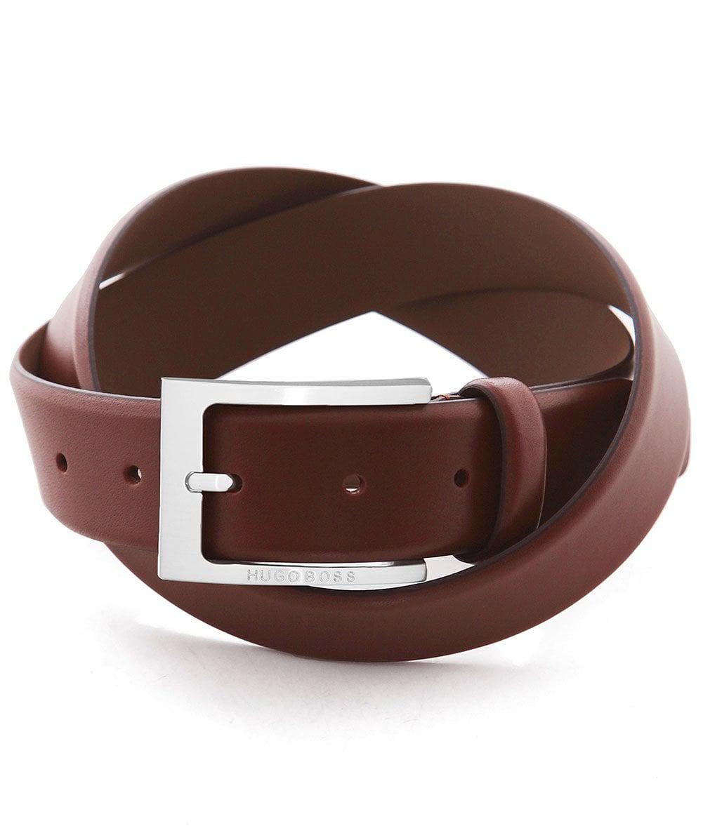 BOSS by Hugo Boss Leather Barnabie Belt in Brown for Men Lyst