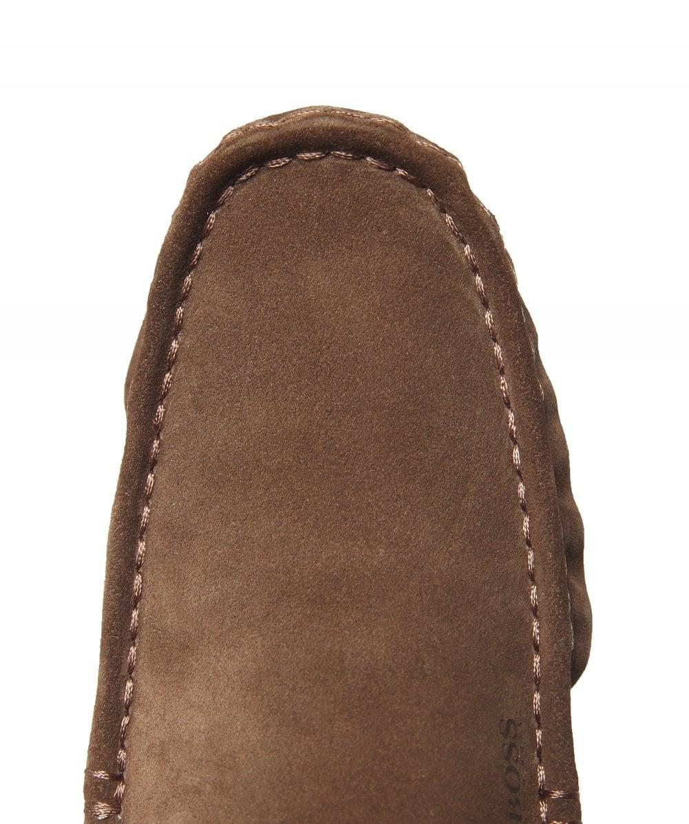 boss relaxed moccasin slippers
