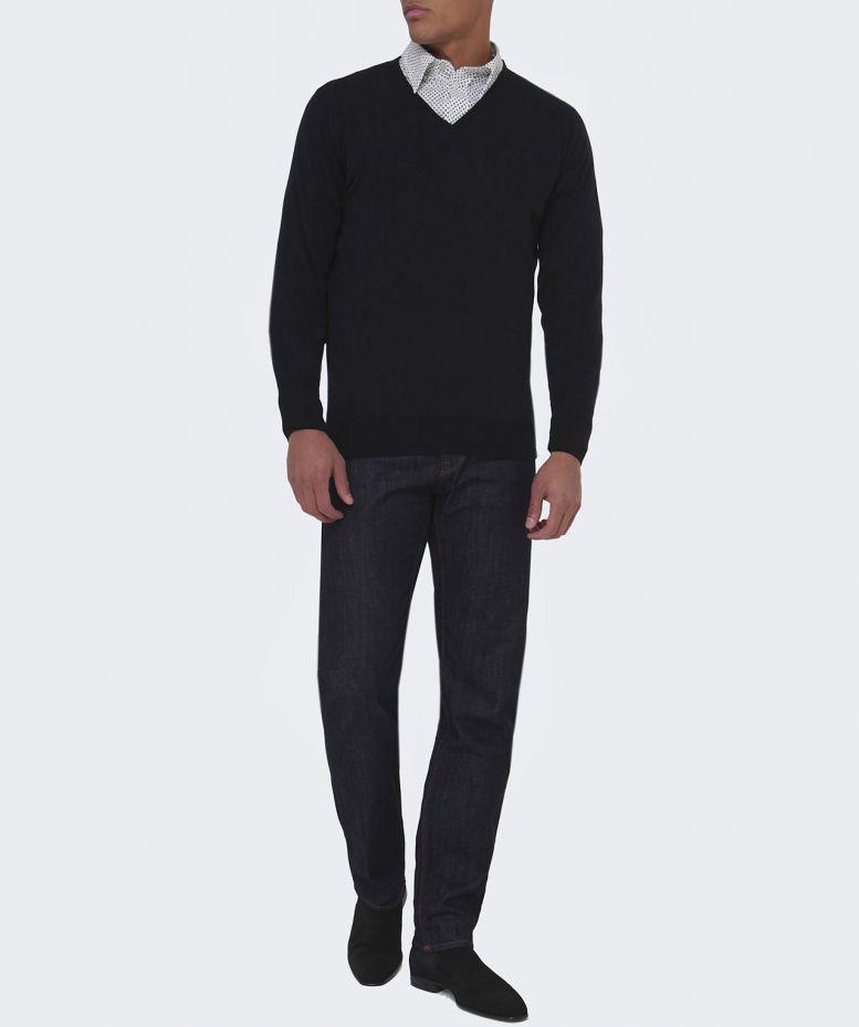 john smedley black jumper