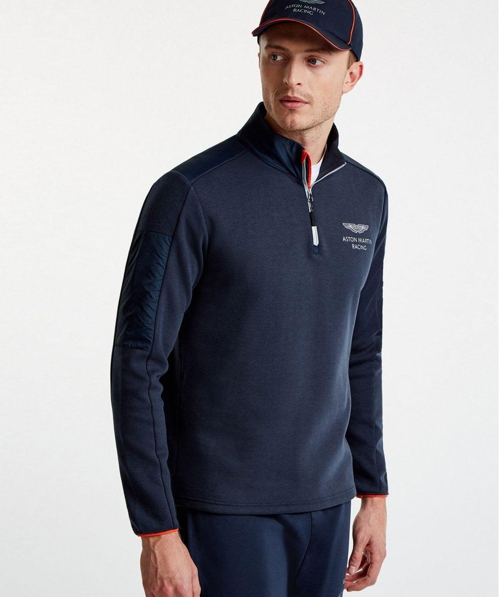 cotton half zip sweatshirt