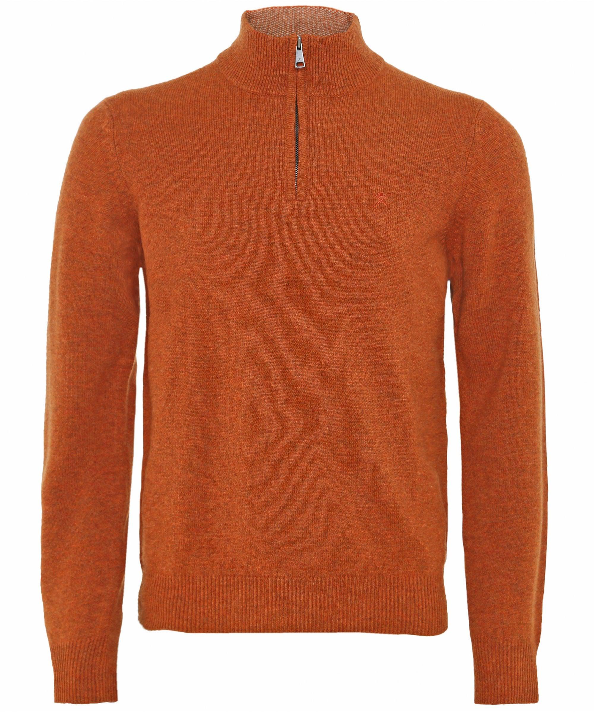 mens lambswool half zip jumper