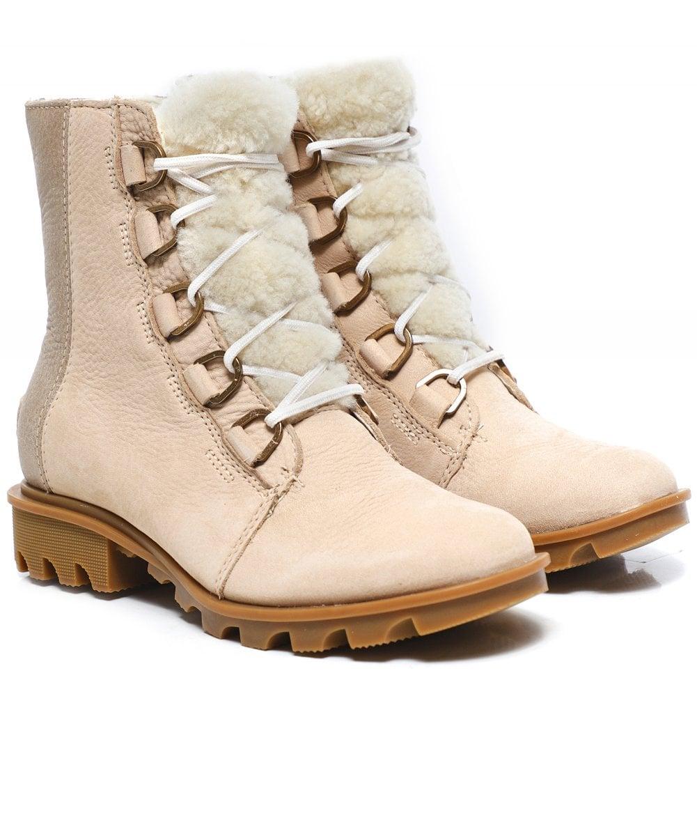 sorel phoenix lace shearling boot