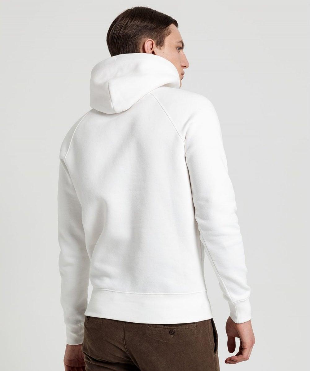 GANT Shield Logo Hoodie in White for Men - Lyst