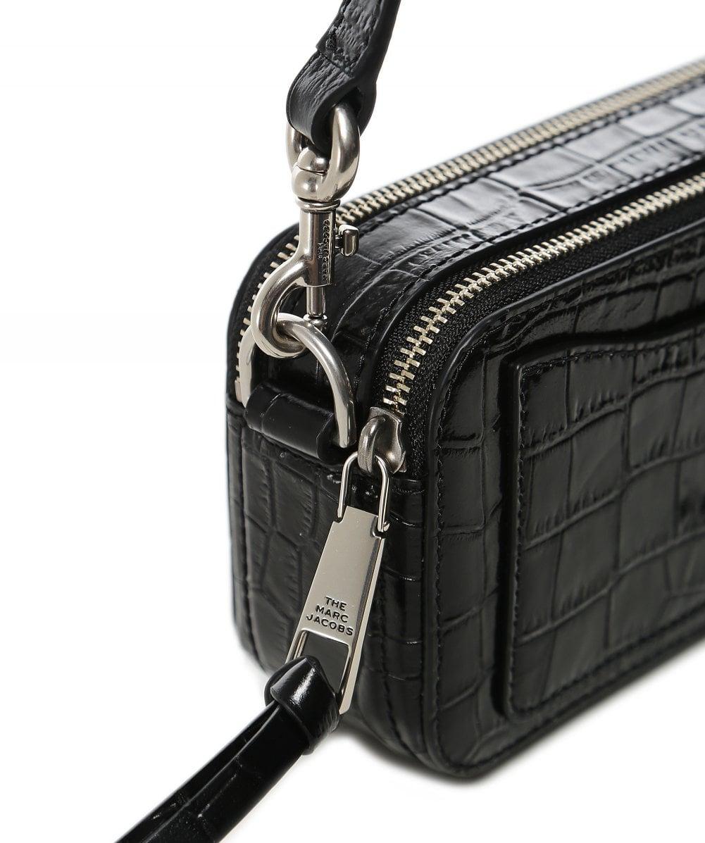 carson croc embossed leather crossbody bolsa