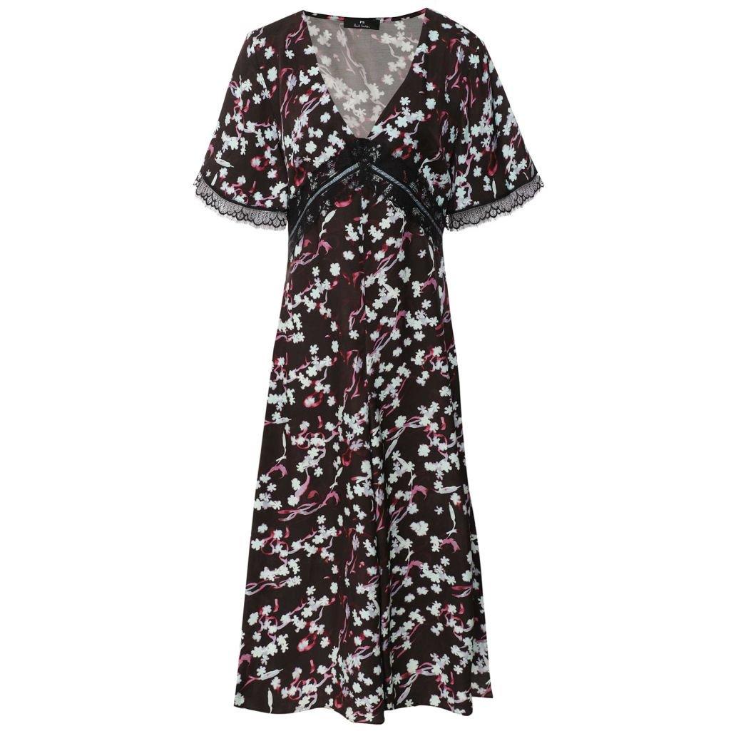 Stunning Paul smith Dress uk XL Black floral summer KM001 main image 1