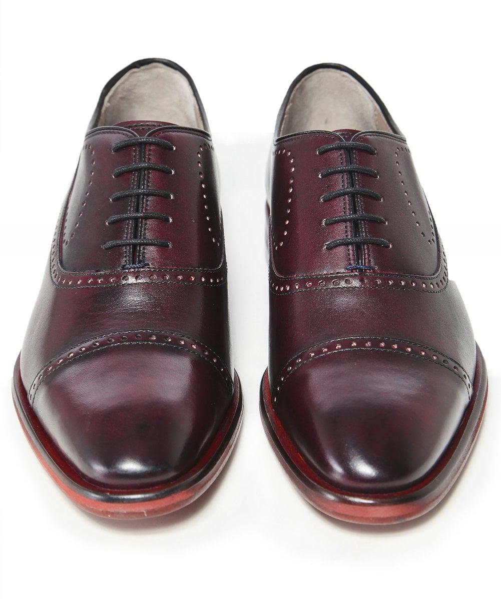 Oliver Sweeney Mens Leather Mallory Oxford Shoes Burgundy