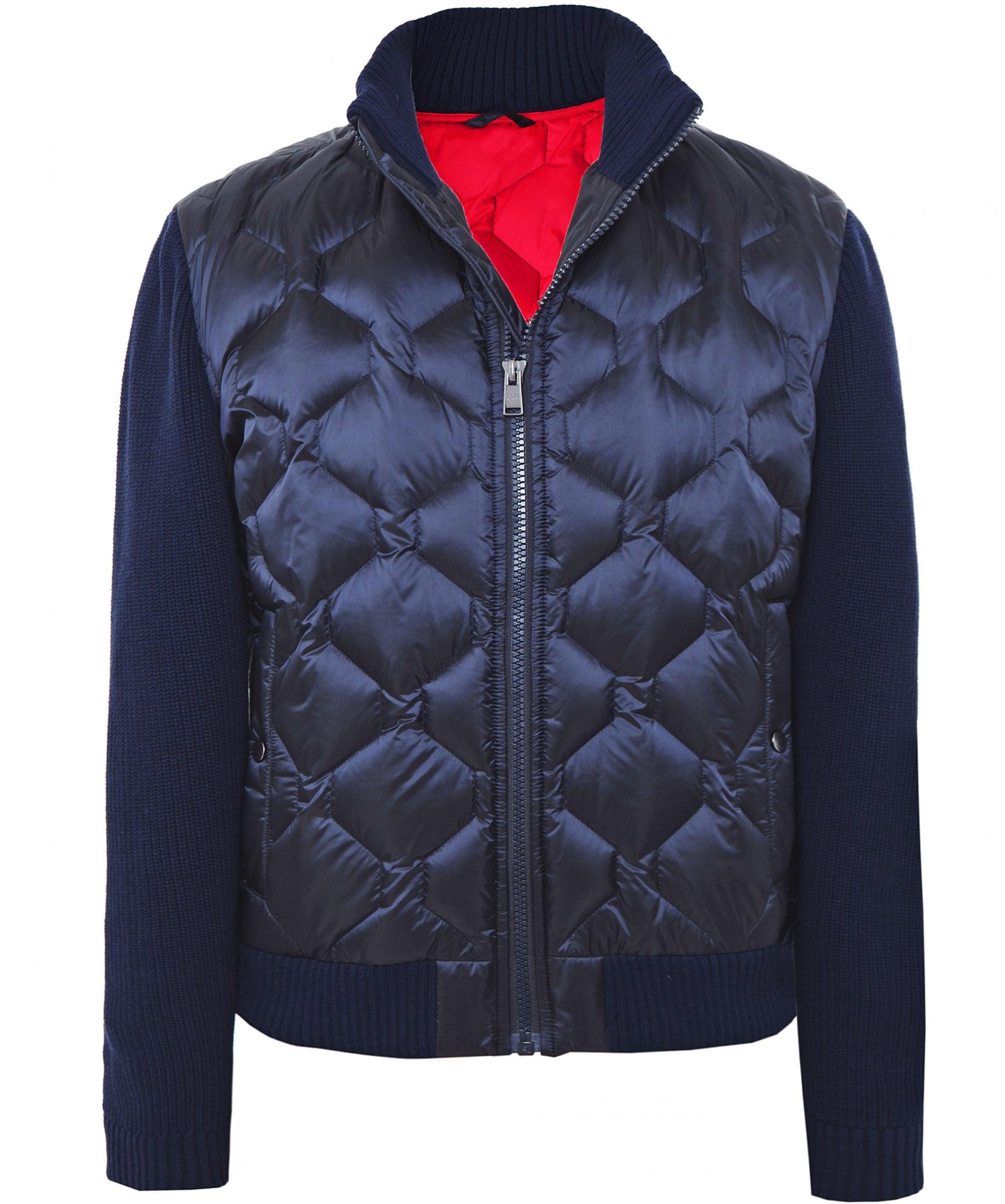 BOSS Down Quilted Danvey Jacket in Blue for Men Lyst
