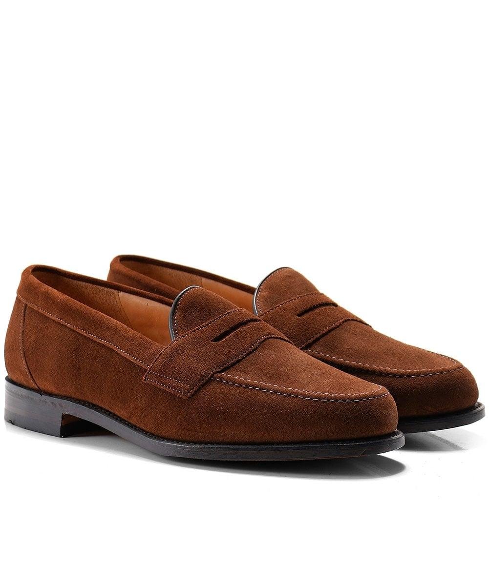 Loake Eton Mens Tobacco Suede Loafers in Brown for Men | Lyst UK