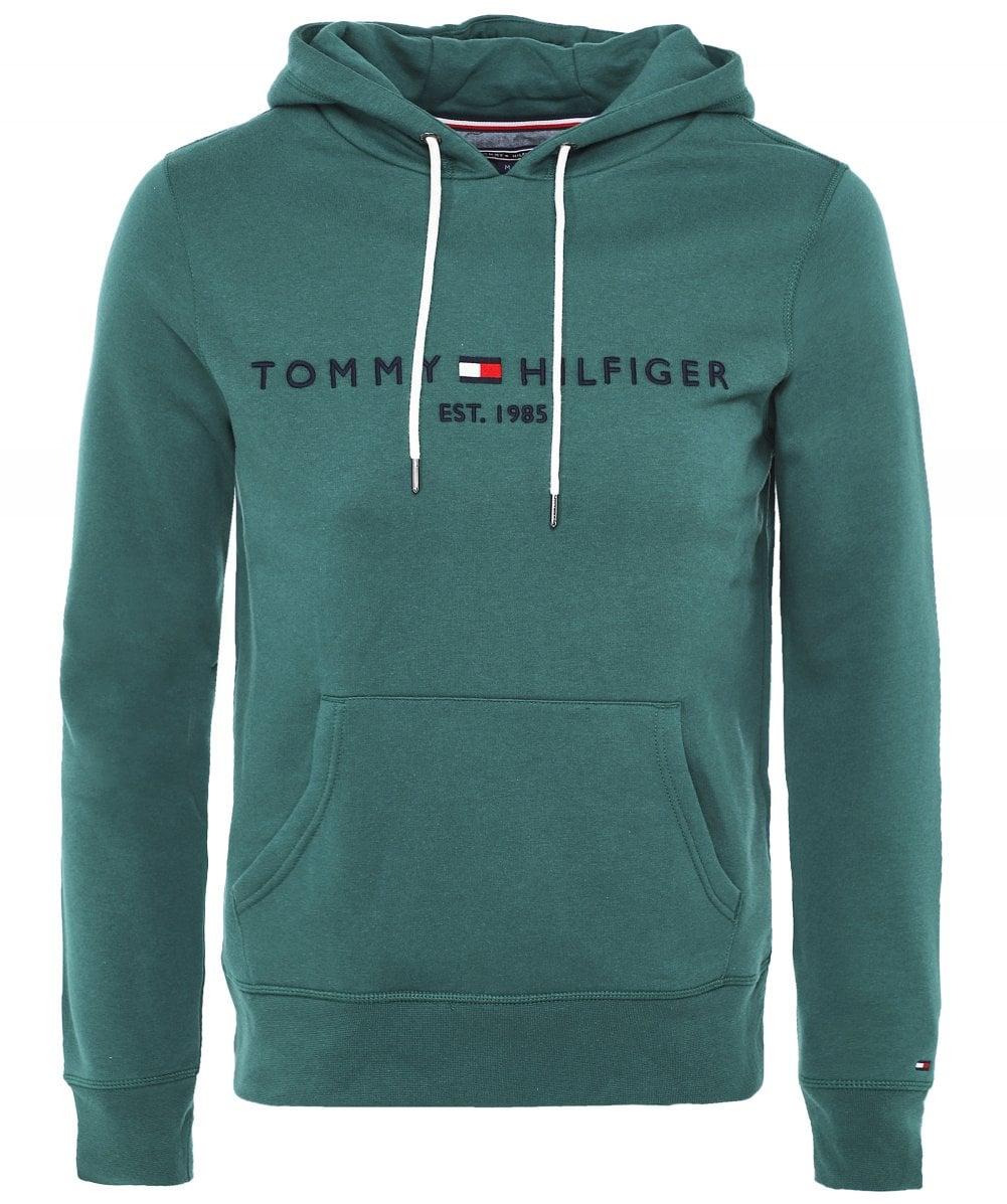 tommy hilfiger jersey logo hoodie