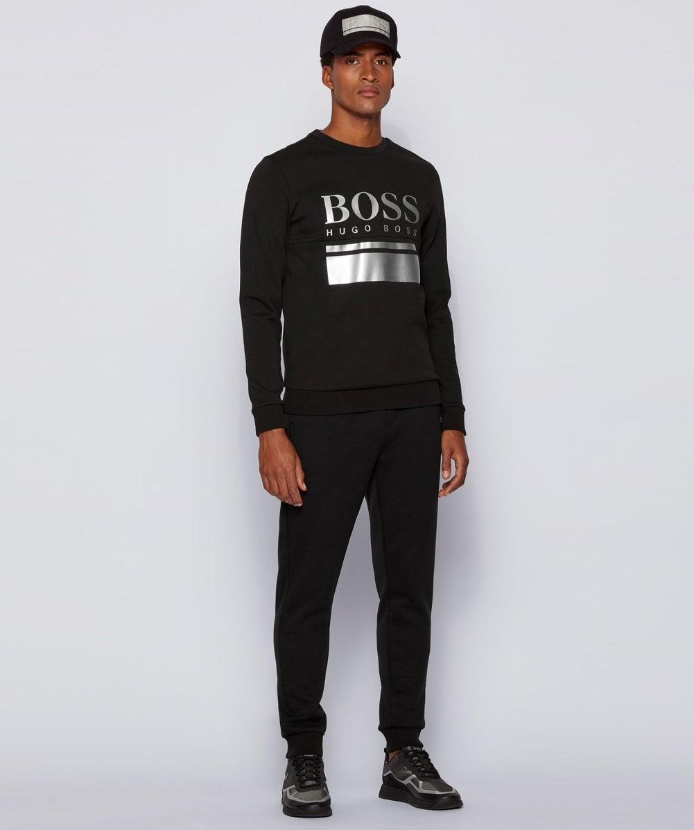 BOSS by Hugo Boss Cotton Slim Fit Salbo 1 Sweatshirt in Black for Men ...