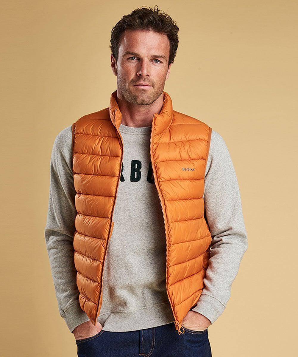 Barbour Synthetic Bretby Gilet Vest in Orange for Men Lyst