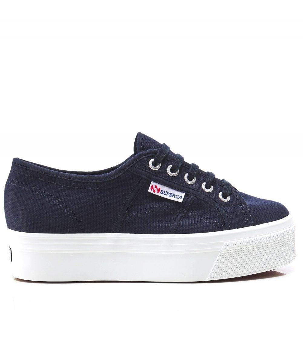 superga flatform navy