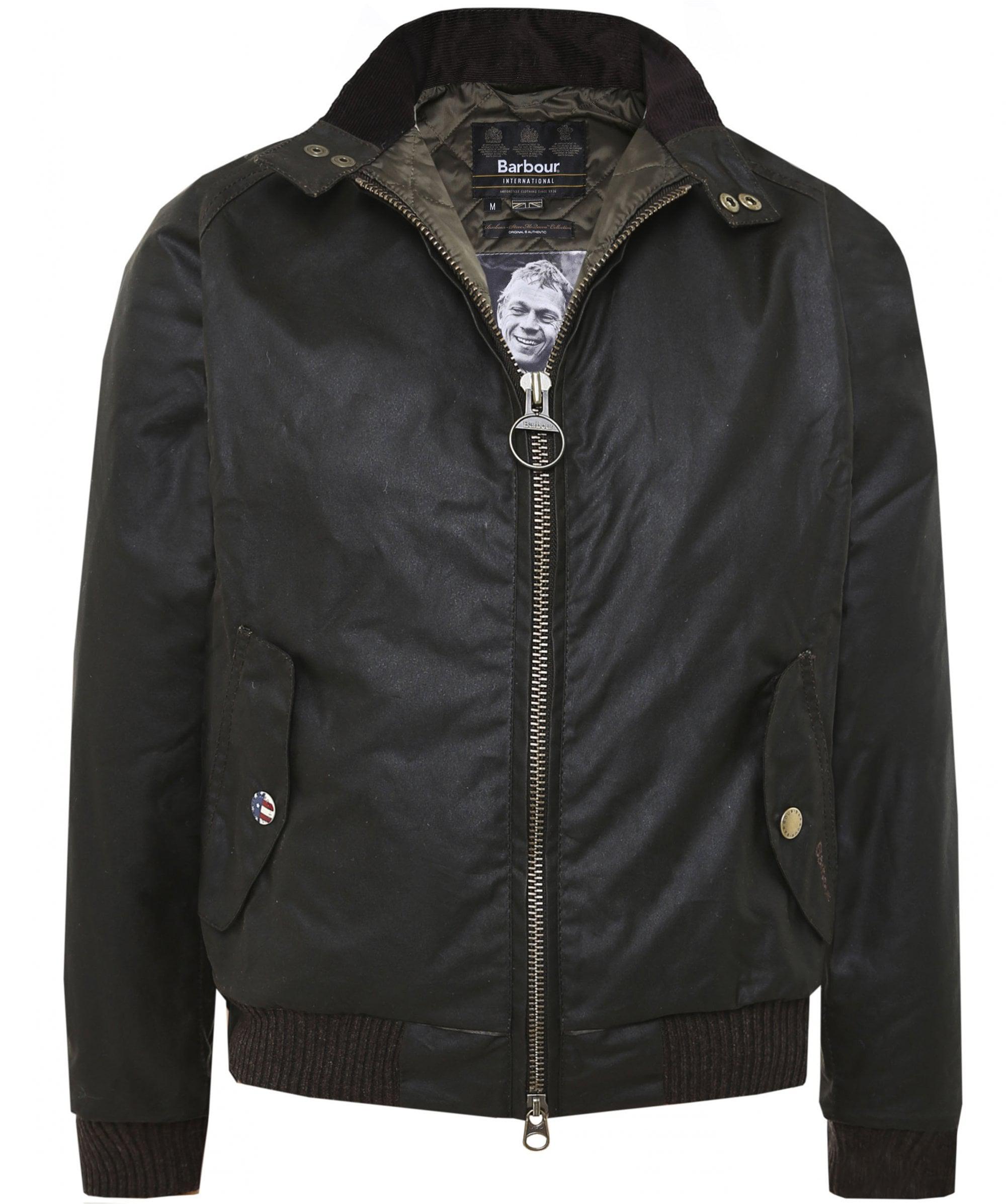 Barbour Cotton Merchant Wax Bomber Jacket for Men Lyst