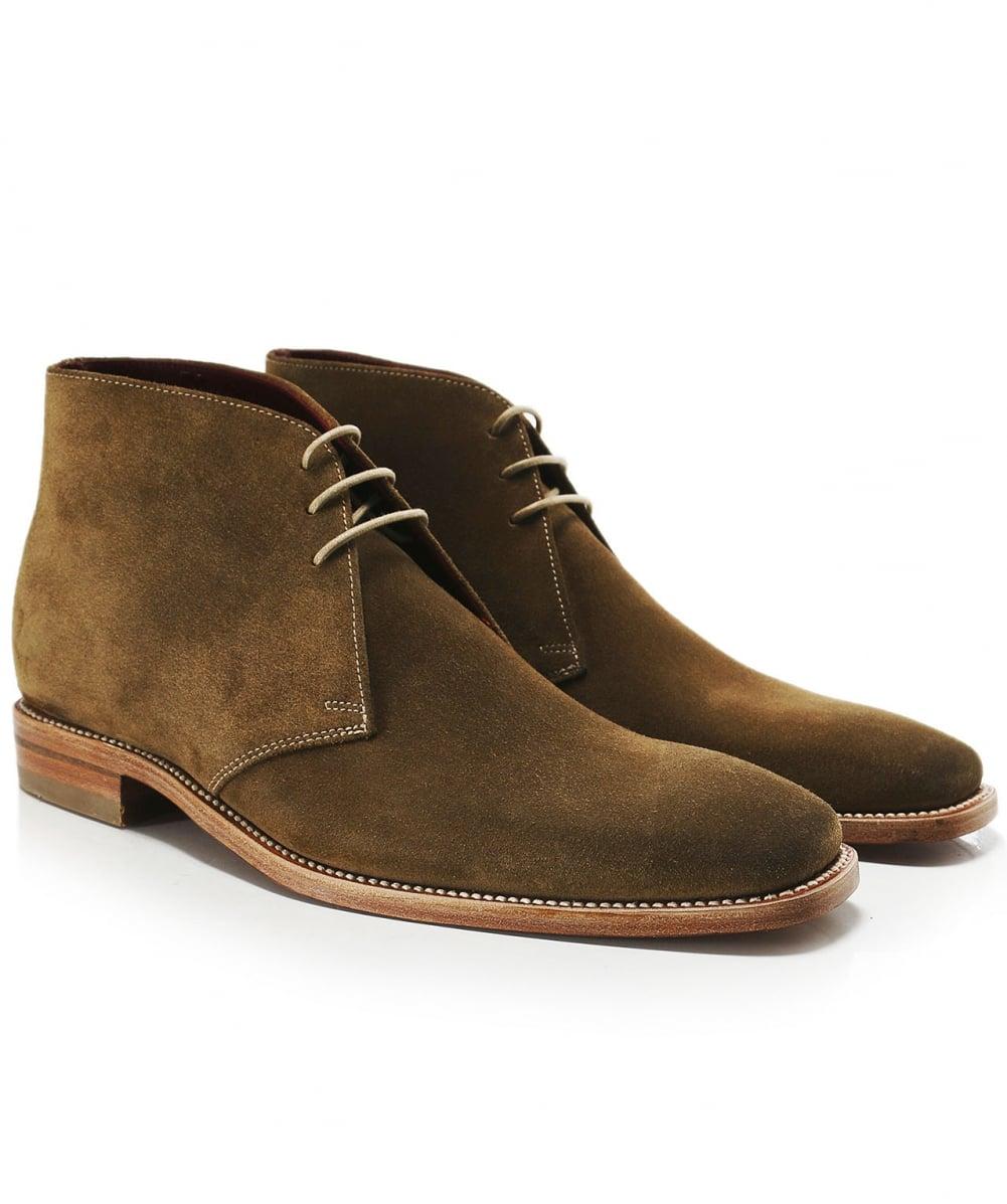 Loake Suede Trapper Chukka Boots in Tan 