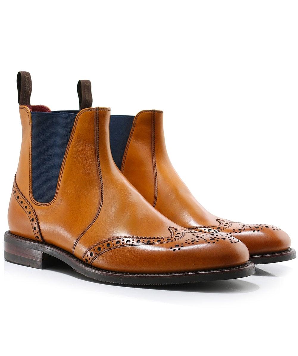 Hoskins Leather Brogue Chelsea Boots 