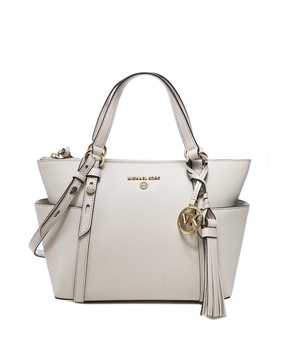 MICHAEL Michael Kors Sullivan Large Saffiano Leather Tote Bag in Natural |  Lyst UK