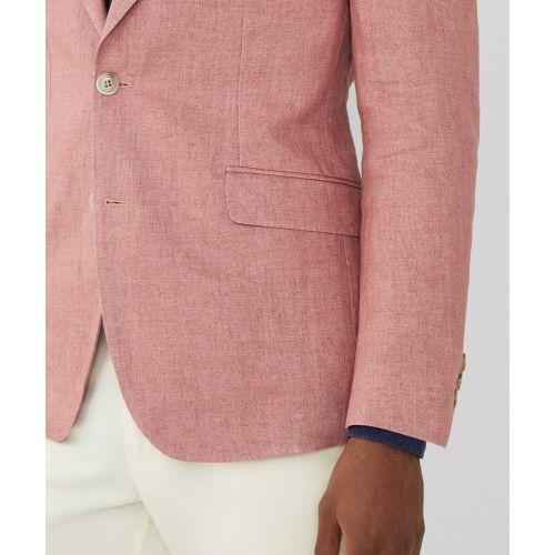 Hackett Delave Linen Hopsack Blazer in Pink for Men Lyst UK