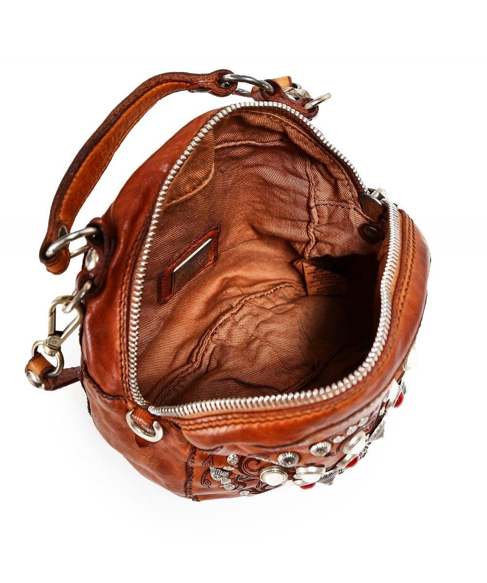 Campomaggi Leather Studded Bowling Bag in Brown Lyst