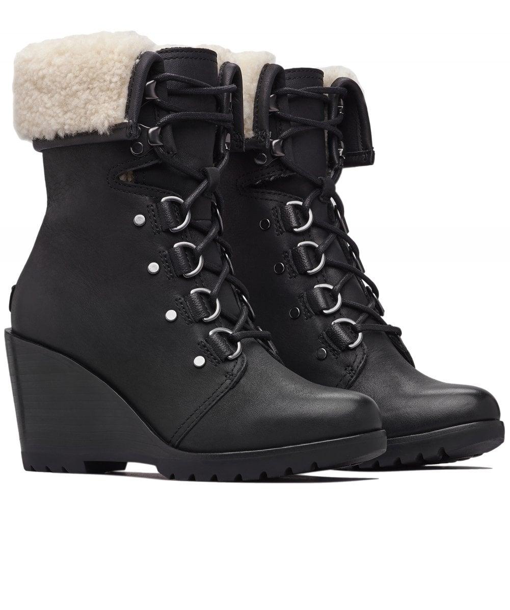 sorel after hours lace shearling