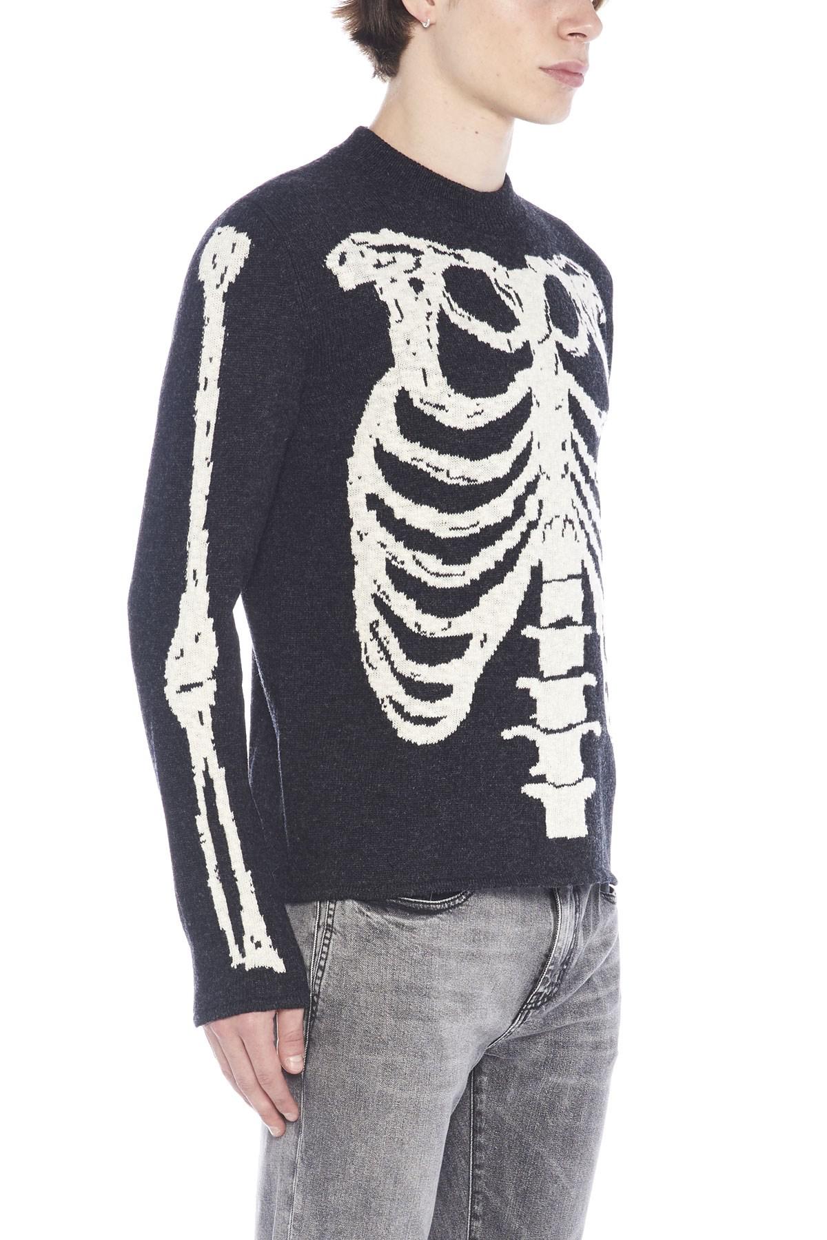 saint laurent skeleton sweater