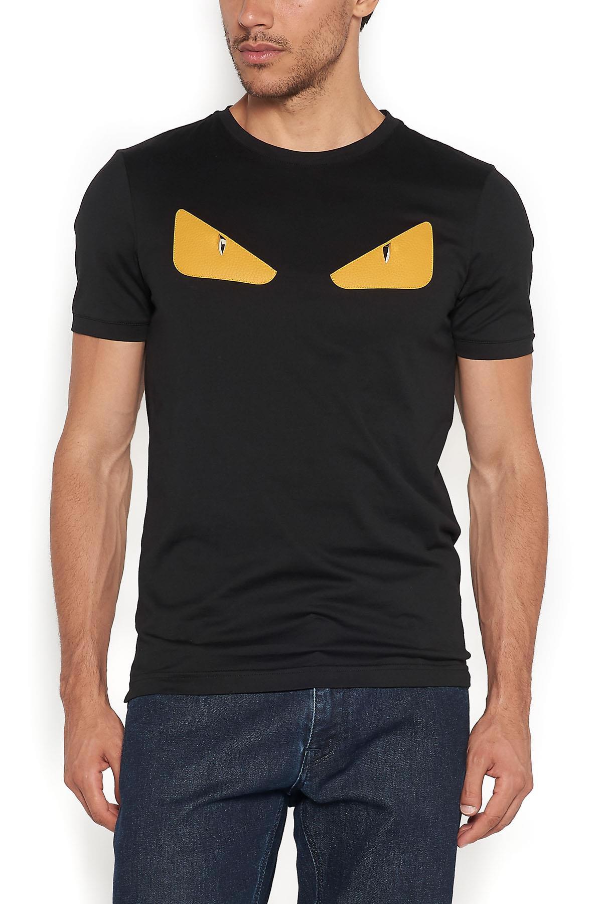 Fendi Monster Eyes Crew-neck T-shirt In Cotton Jersey With Bugs ...