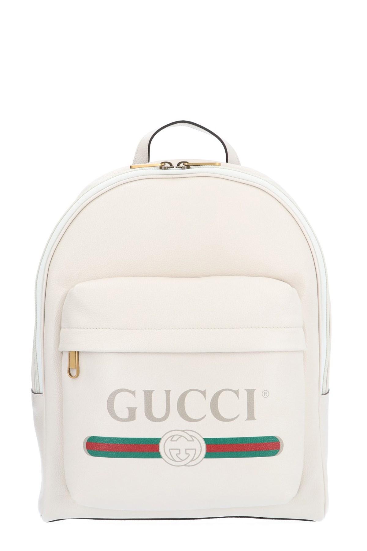 white gucci backpack