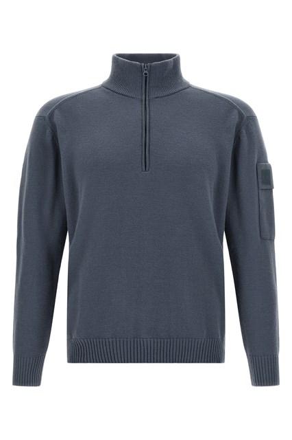 CP COMPANY｜LONG-SLEEVED ZIP-UP/TURTLENECK (Cotton Fleec Sweaters C.P. Company turtleneck | FLEXDOG