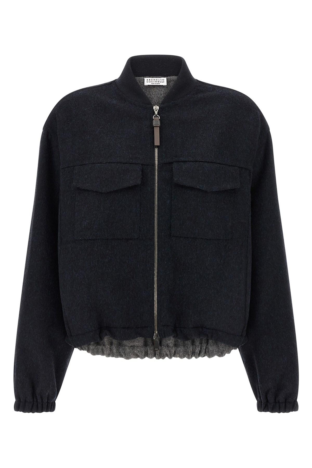ブルゾン BRUNELLO CUCINELLI 'Shiny Zipper Pull' bomber jacket Brunello Cucinelli 'shiny Zipper Pull' Bomber Jacket in